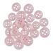 ButtonMode Standard Shirt Buttons 22pc Set Includes 8 Shirt Front Buttons (11mm or 7/16 in) 7 Sleeve Buttons (10mm or 3/8 in) 7 Collar Buttons (9mm or Almost 3/8 in) Pink 22-Buttons