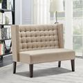 Apeaka Small Sofa Loveseat couches for living room 2-Seat Sofa Couch Tufted Love Seat with Back Cushions and Tapered