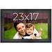 23X17 Frame Black Real Wood Picture Frame Width 1.5 Inches | Interior Frame Depth 0.5 Inches | Barn Black Distressed Photo Frame Complete With UV Acrylic Foam Board Backing & Hanging Hardware