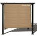 Sun Privacy Panel with Grommets 4 Sides for Patio Awning Window Cover Pergola or Gazebo (Walnut 8 x 10 )