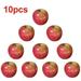 BUYISI 10pcs Large Artificial Fake Red Green Apples Fruits Kitchen Home Food Decor