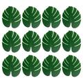 Monstera leaves 12Pcs Summer Party Monstera Fake Leaves Decorative Artificial Tropical Monstera Leaf Decor