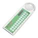 PRINxy 3-in-1 10cm Solar Ruler Calculator Multifunctional Large Display Screen Mini Solar Card Ruler Calculator Office & Stationery Green