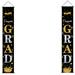 Wiueurtly Stained Glass Window Hangings Cordless Garland Outdoor 2023 Graduation Banners Hanging Flags Porch Sign Class Of 2023 & Congrats Grad Banner 2023 Graduation Decorations Party Supplies For