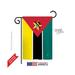 Breeze Decor 58287 Mozambique 2-Sided Impression Garden Flag - 13 x 18.5 in.