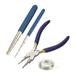4Pcs/ Wire Winding Rods Wire Wrapping Tool with 10 Size Round Nose Pliers Steel Wire for DIY Jewelry Making