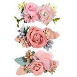 HGWXX7 hair clip hair clips for women claw clips for thick hair Girls Artificial Flower Hair Accessories Hair Clips Set Baby Hair Bow Flower B One Size