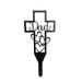 solacol Stakes for Outdoor Decorations Outdoor Decorations for Garden R.I.P Metal Cross Pile for Deceased Relatives Cemetery Pile Outdoor Decoration