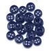 ButtonMode Standard Shirt Buttons 22pc Set Includes 8 Shirt Front Buttons (11mm or 7/16 in) 7 Sleeve Buttons (10mm or 3/8 in) 7 Collar Buttons (9mm or Almost 3/8 in) Blue Navy 22-Buttons