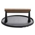 Cast Iron Round Burger Smasher Heavy-Duty Round Bacon Grill Burger Press Perfect for Griddle Grill Cooking Steak Paninis