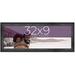 32X9 Frame Black Real Wood Picture Frame Width 1.5 Inches | Interior Frame Depth 0.5 Inches | Barn Black Distressed Photo Frame Complete With UV Acrylic Foam Board Backing & Hanging Hardware