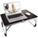 Foldable Lap Desks for Laptop Laptop Tray Table Portable Bed Tray Table Laptop Desk for Working Writing Eating