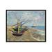 Poster Master Vintage Van Gogh Poster - Retro Impressionism Print - 16x20 UNFRAMED Wall Art - Gift for Artist Captain - Fishing Boats at Saintes Maries de la Mer Beach - Wall Decor for Home Office