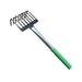 Garden Hand Rake Lawn Grass Leaf Rake Ergonomic Sturdy Hand Cultivator Tool Soil Tiller Collect Garden Leaves Loosening Soil Spreading Mulch 8 Tines