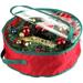 Christmas Wreath Storage Bag - Garland Holiday Container with Clear Window - Tear Resistant Fabric