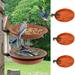 LA TALUS 2-In-1 Hanging Bird Bath Hummingbird Feeder Weather-Resistant Large Capacity Hanging Bird Feeder Tray Outdoor Supply 2pcs