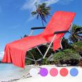 Thsue Chair Beach Towel Lounge Chair Beach Towel Cover Microfiber Pool Lounge Chair