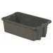 1PACK Lewisbins Stk and Nest Ctr Gray Solid Polyethylene SN2414-8 GREY SN2414-8 GREY ZO-G2190955