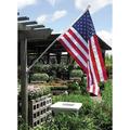 3x5 Foot Outdoor Nylon American Flag with Deluxe 6 Free for Home or Biness Pl Two Vinyl Waterproof Flag Decal Stickers (Large - 6 ft. Pole 3x5 Ft Flag)