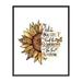 Poster Master Motivational Poster - Retro Quotes Print - 11x14 UNFRAMED Wall Art - Gift for Artist Friend - When You Can t Find The Sunshine Be The Sunshine Sunflower - Wall Decor for Home Office