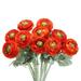 Uxcell Artificial Ranunculus Flowers 10 Stems Faux Permanent Flower Floral Arrangements Bouquet Orange
