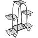 6 Tiers Metal Plant Stand Flower Pots Holder Plant Display Rack For Patio Garden Balcony Home Indoor Outdoor Storage Shelf Decorative Planter Vertical Flowerpot Holder