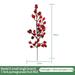BUYISI 5 Stems Red Berry Artificial Flower Festive Fake Flower Year Home Decor Party
