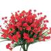 Gifts for Women Clearance YOHOME 6pcs Artificial Silk Flowers 13.5in for Home Kitchen Wedding Table Decoration Red One Size