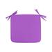 Seat Cushion Square Strap Garden Chair Pads Seat Cushion for Outdoor Bistros Stool Patio Dining Room Polyester Purple