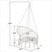 Hammock Chair Swing Outdoor Indoor Beige