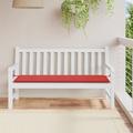 moobody Garden Bench Cushion Fabric Padded Bench Chair Seat Cushion Outdoor Bench Soft Pad Red 59.1 x 19.7 x 1.2 Inches (L x W x T)