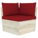 Tomshoo Pallet Sofa Cushions 3 pcs Red Fabric