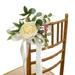 SUKIY Chair Back Flower Decoration Flower Wedding Chair Back Flower Imitation Rose
