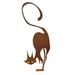 Metal Cat Fence Topper Decor Metal Cat Silhouette Metal Fence Art Decor Cat Garden Statues Cat Decorative Garden Stakes for Yard Garden Outdoor Decorations