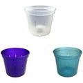 3 Slotted Clear Pots - 3 Pack (Crystal Clear Purple Amethyst And Blue Sapphire)