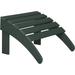 Adirondack Ottoman Patio Footrest 13.5 Inch Folding Footstool For Adirondack Chair (Dark Green)