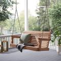 Efurden Porch Swing 2-Person Poly Lumber Outdoor Swing All-Weather Farmhouse Patio Swing for Garden Porch and Park