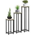 Set Of 3 Outdoor Plant Stand Display End Table Plant Shelf Corner Planter Rack For Indoor Outdoor Home Patio Garden Decor