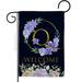 Breeze Decor 13 x 18.5 in. Welcome Q Initial Garden Flag with Spring Floral Double-Sided Decorative Vertical Flags House Decoration Banner Yard Gift
