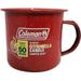 WPC 6 oz Coleman Tin Mug Outdoor Citronella SMores Scented Candle Red