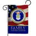 Breeze Decor G158425-BO US Air Force Family Honor Garden Flag Armed Forces 13 x 18.5 in. Double-Sided Decorative Vertical Flags for House Decoration Banner Yard Gift