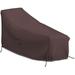Patio Chaise Lounge Cover 18 Oz Waterproof - 100% Weather Resistant Outdoor Chaise Cover PVC Coated With Air Pockets And Drawstring For Snug Fit (82W X 57D X 32H Coffee)