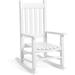 child s wood porch rocker - perfect for indoor or outdoor all weather porch rocker for garden lawn balcony backyard and patio porch rocker use - suitable for 6-10 years old (white)