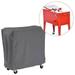 Cumbed Patio Cooler Cart Cover Waterproof with UV Coating Fits Most 80 Quart Rolling Cooler Cart Cover Outdoor Beverage Cart Patio Ice Chest Protective Covers
