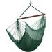 Caribbean Hammock Chair with Footrest - 40 inch - Soft-Spun Polyester - (Green)