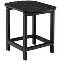 Small Outdoor Side Table - 18 Patio Adirondack Table Weather Resistant 200 Lbs Capacity Outside Square Tea Table For Patio Backyard Poolside Garden Balcony Beside End Tables(1 Black)