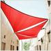 sun shade sail triangle 10 x 10 x 10 red ctslt10 - canopy mesh fabric uv block - heavy duty - 190 gsm - 3 years warranty