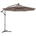 10Ft Offset Patio Umbrella Cantilever Umbrella Outdoor Hanging Market Umbrella W/Crank & Cross Base Easy Tilt Adjustment Outdoor Offset Umbrellas For Backyard Poolside Lawn And Garden