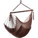 Caribbean Hammock Chair with Footrest - 40 inch - Soft-Spun Polyester - (Mocha)