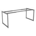 Alera ALELSTB30GR Open Office Desk Series 47.25 in. - 70.78 in. x 29.5 in. x 28.5 in. Adjustable O-Leg Desk Base - Silver